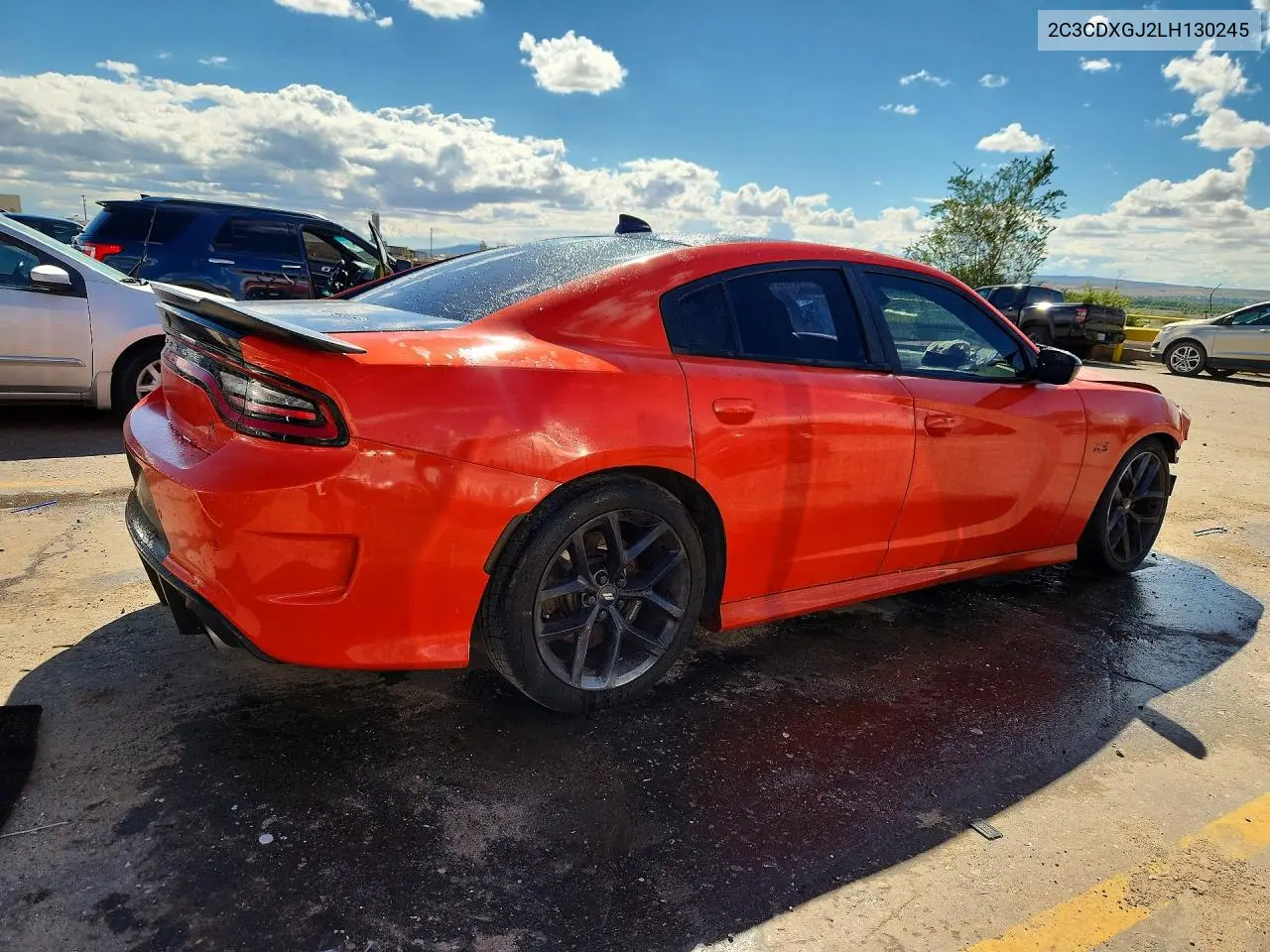 2020 DODGE CHARGER VIN 2C3CDXGJ2LH130245 — фото 3