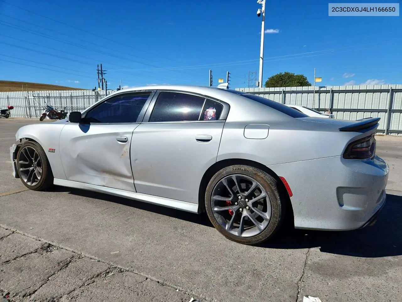 2020 DODGE CHARGER VIN 2C3CDXGJ4LH166650 — фото 2