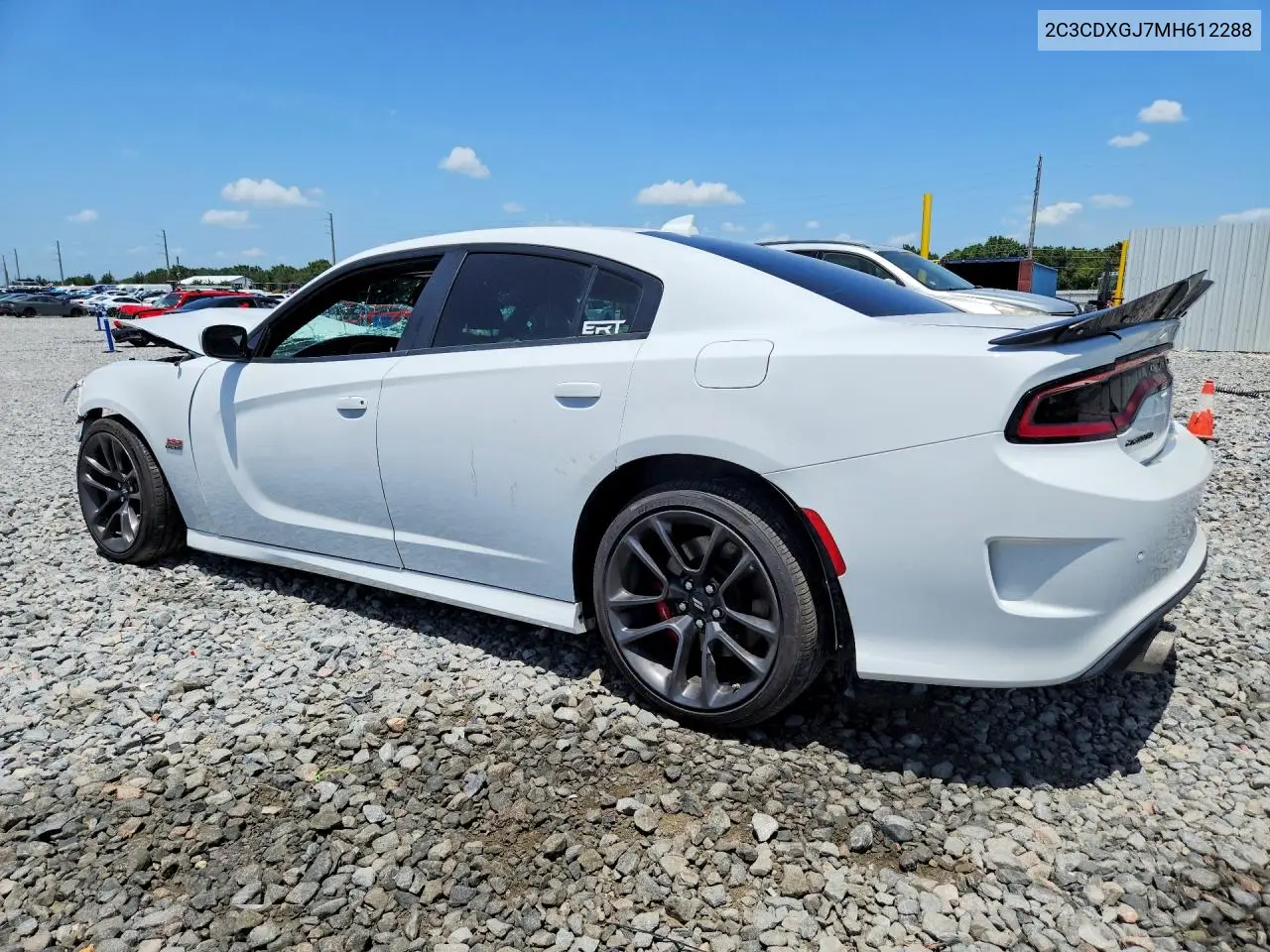 2021 DODGE CHARGER VIN 2C3CDXGJ7MH612288 — фото 2