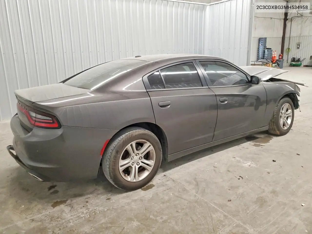 2021 DODGE CHARGER VIN 2C3CDXBG3MH534958 — фото 3