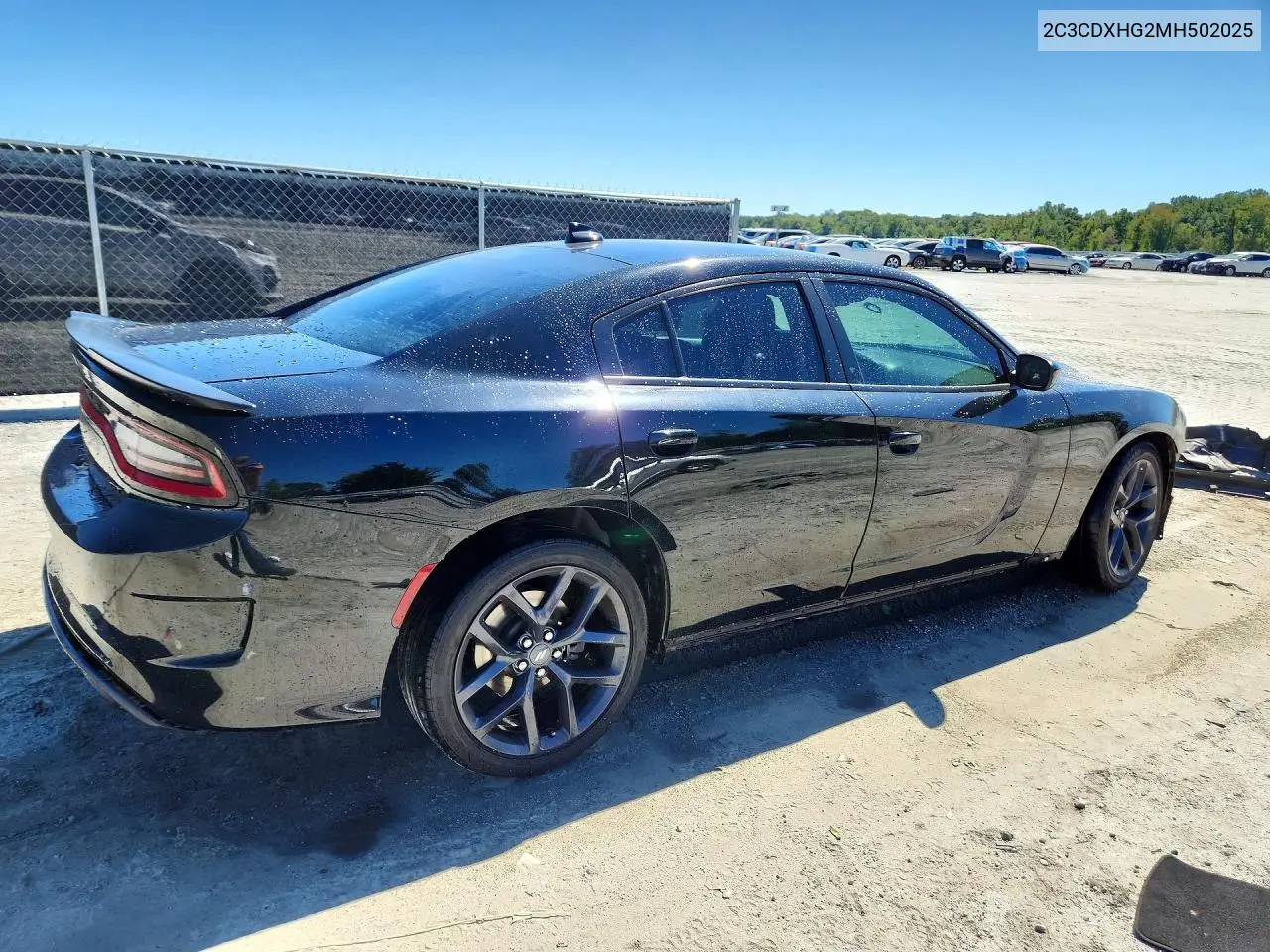 2021 DODGE CHARGER VIN 2C3CDXHG2MH502025 — фото 3