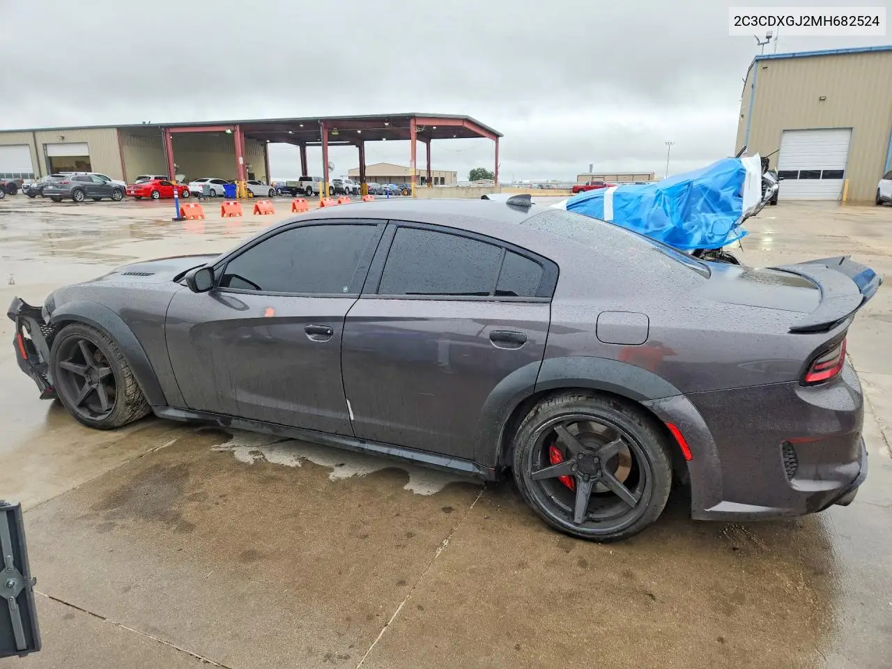 2021 DODGE CHARGER VIN 2C3CDXGJ2MH682524 — фото 2