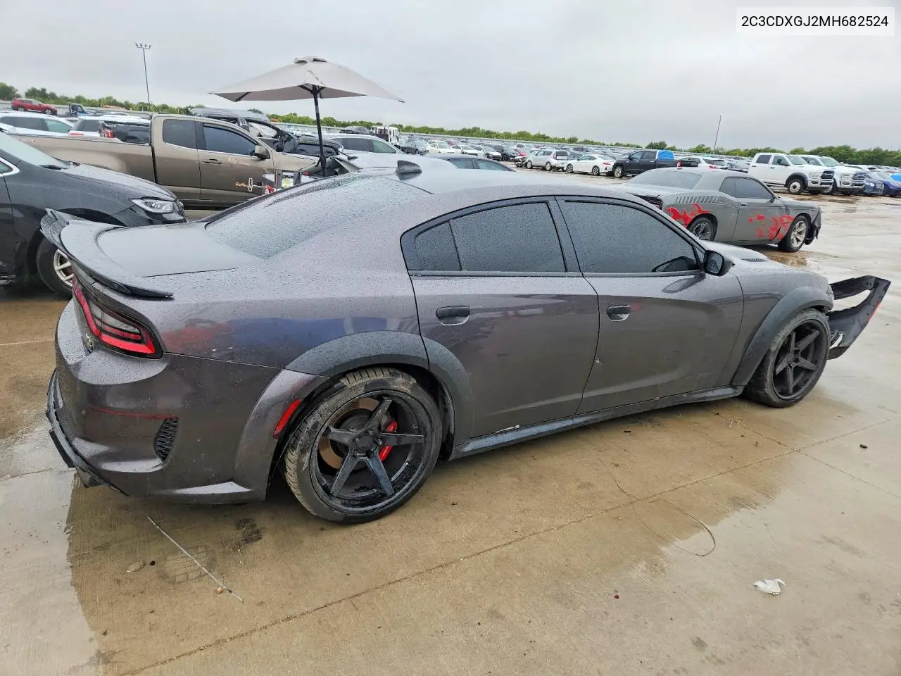 2021 DODGE CHARGER VIN 2C3CDXGJ2MH682524 — фото 3