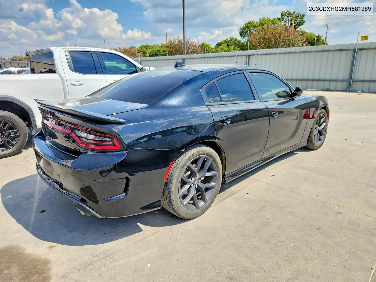 2021 DODGE CHARGER VIN 2C3CDXHG2MH581289 — фото 3