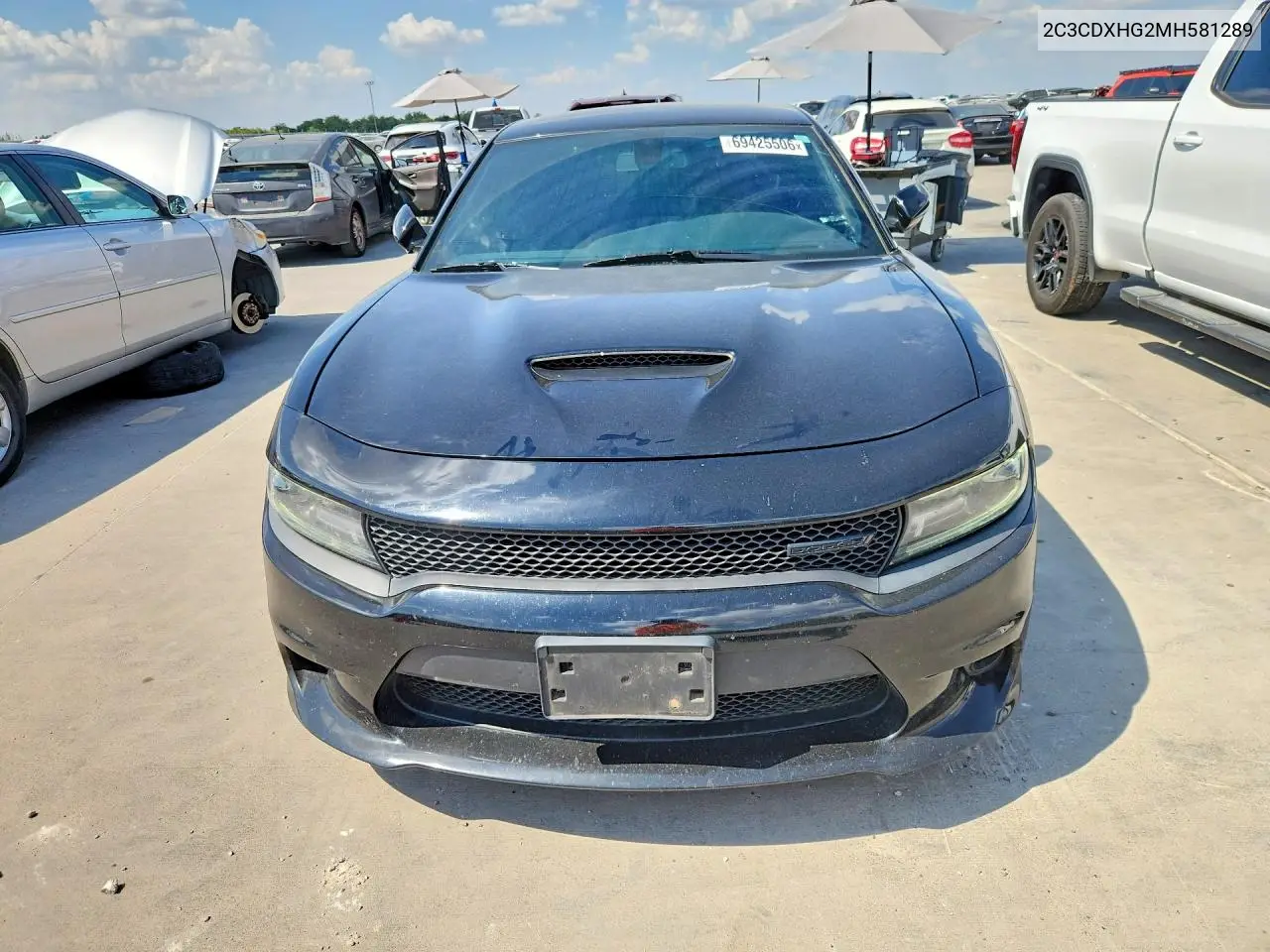 2021 DODGE CHARGER VIN 2C3CDXHG2MH581289 — фото 5