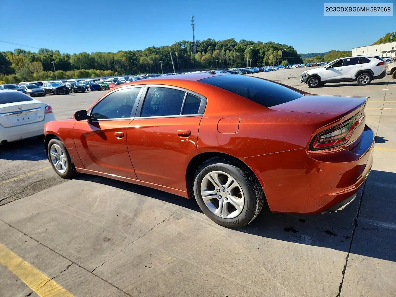 2021 DODGE CHARGER VIN 2C3CDXBG6MH587668 — фото 2