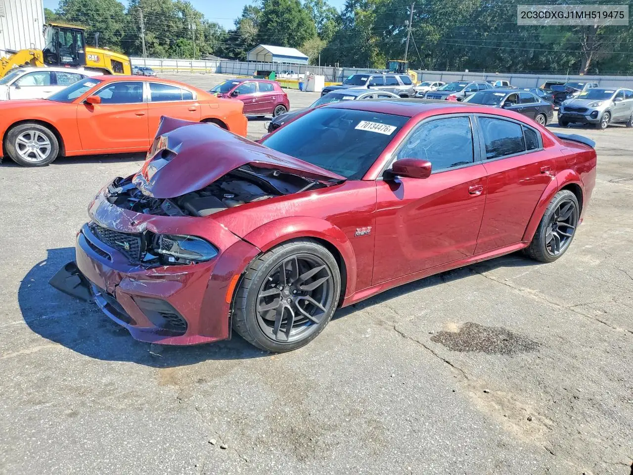 DODGE CHARGER 2021, VIN 2C3CDXGJ1MH519475