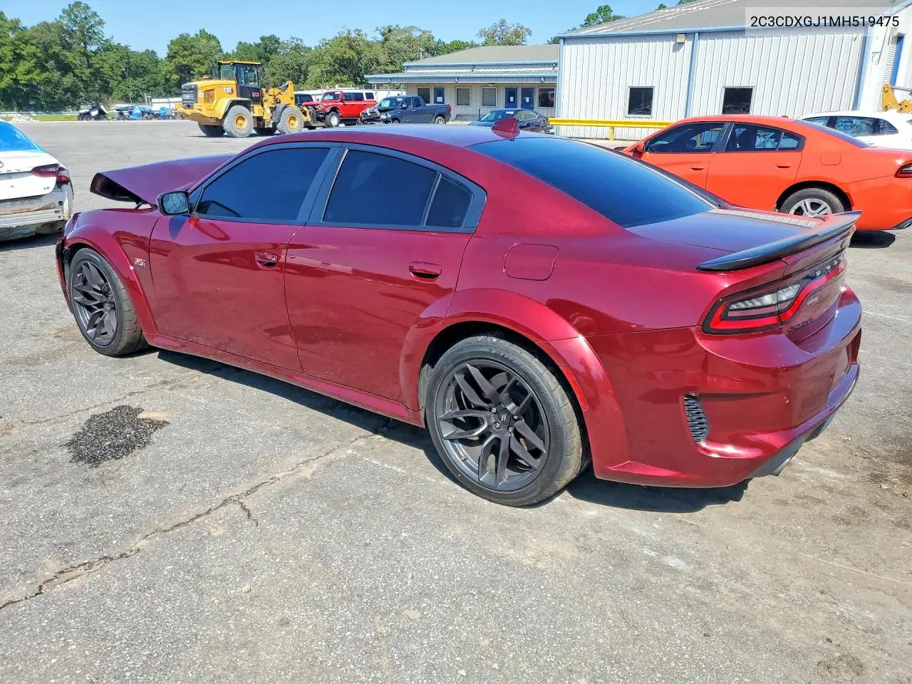 2021 DODGE CHARGER VIN 2C3CDXGJ1MH519475 — фото 2