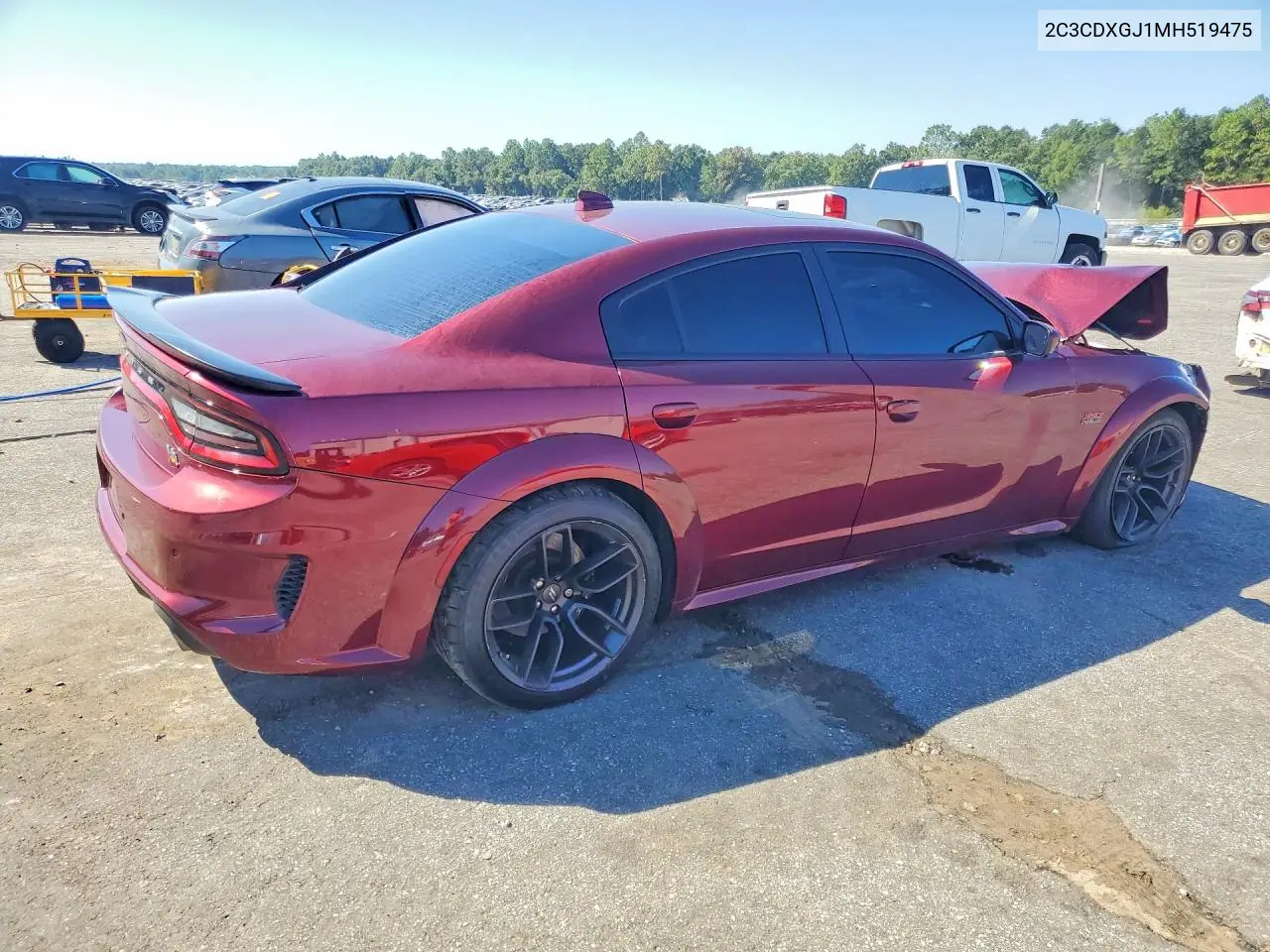 2021 DODGE CHARGER VIN 2C3CDXGJ1MH519475 — фото 3
