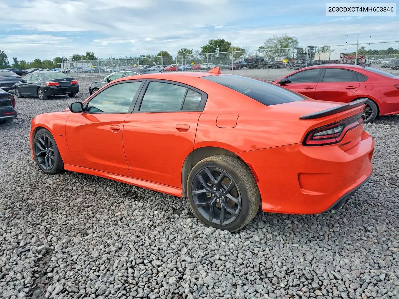 2021 DODGE CHARGER VIN 2C3CDXCT4MH603846 — фото 2