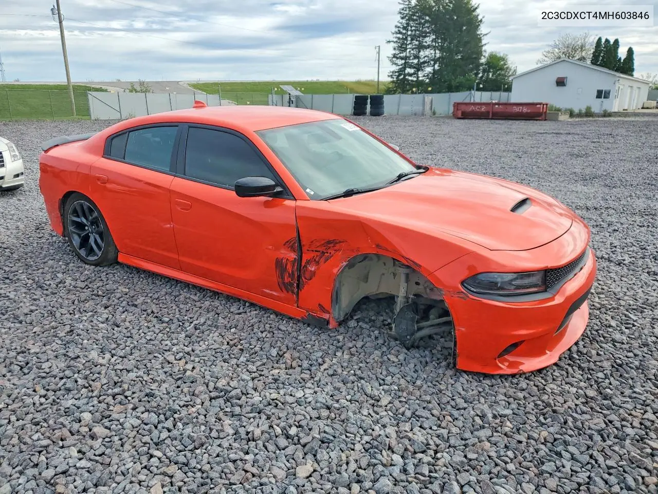 2021 DODGE CHARGER VIN 2C3CDXCT4MH603846 — фото 4