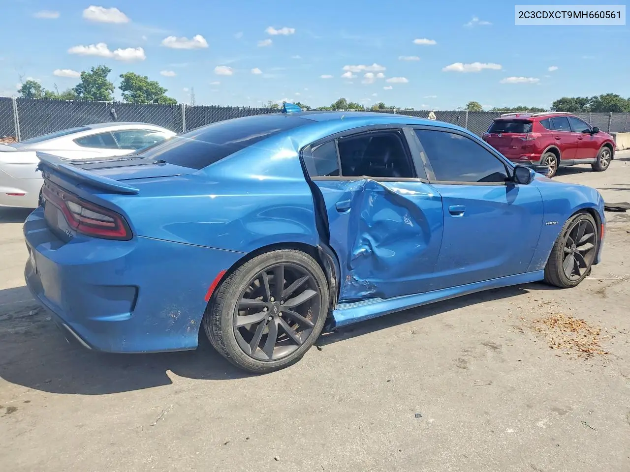 2021 DODGE CHARGER VIN 2C3CDXCT9MH660561 — фото 3