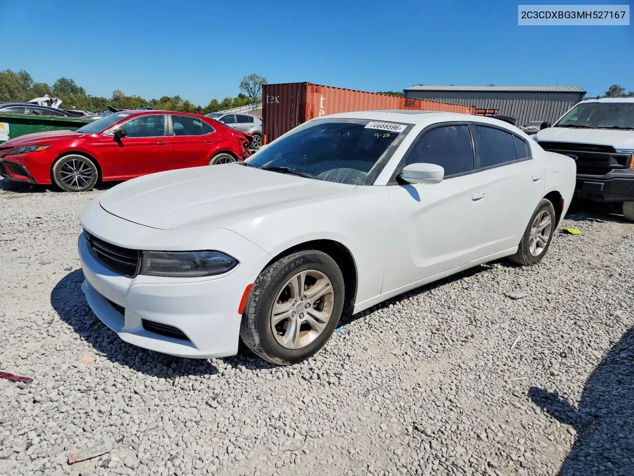 DODGE CHARGER 2021, VIN 2C3CDXBG3MH527167