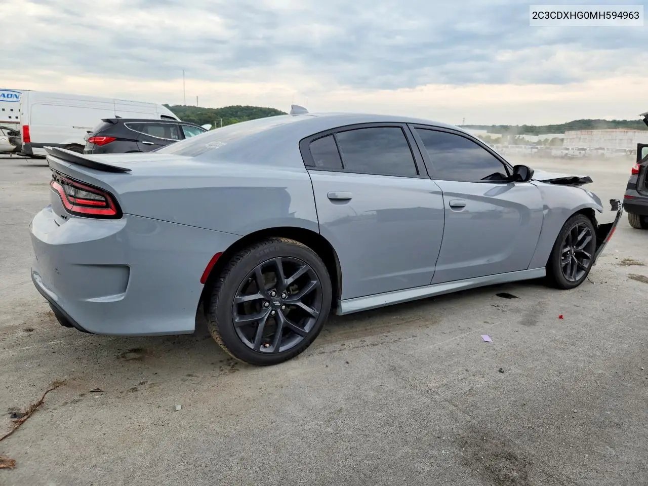 2021 DODGE CHARGER VIN 2C3CDXHG0MH594963 — фото 3