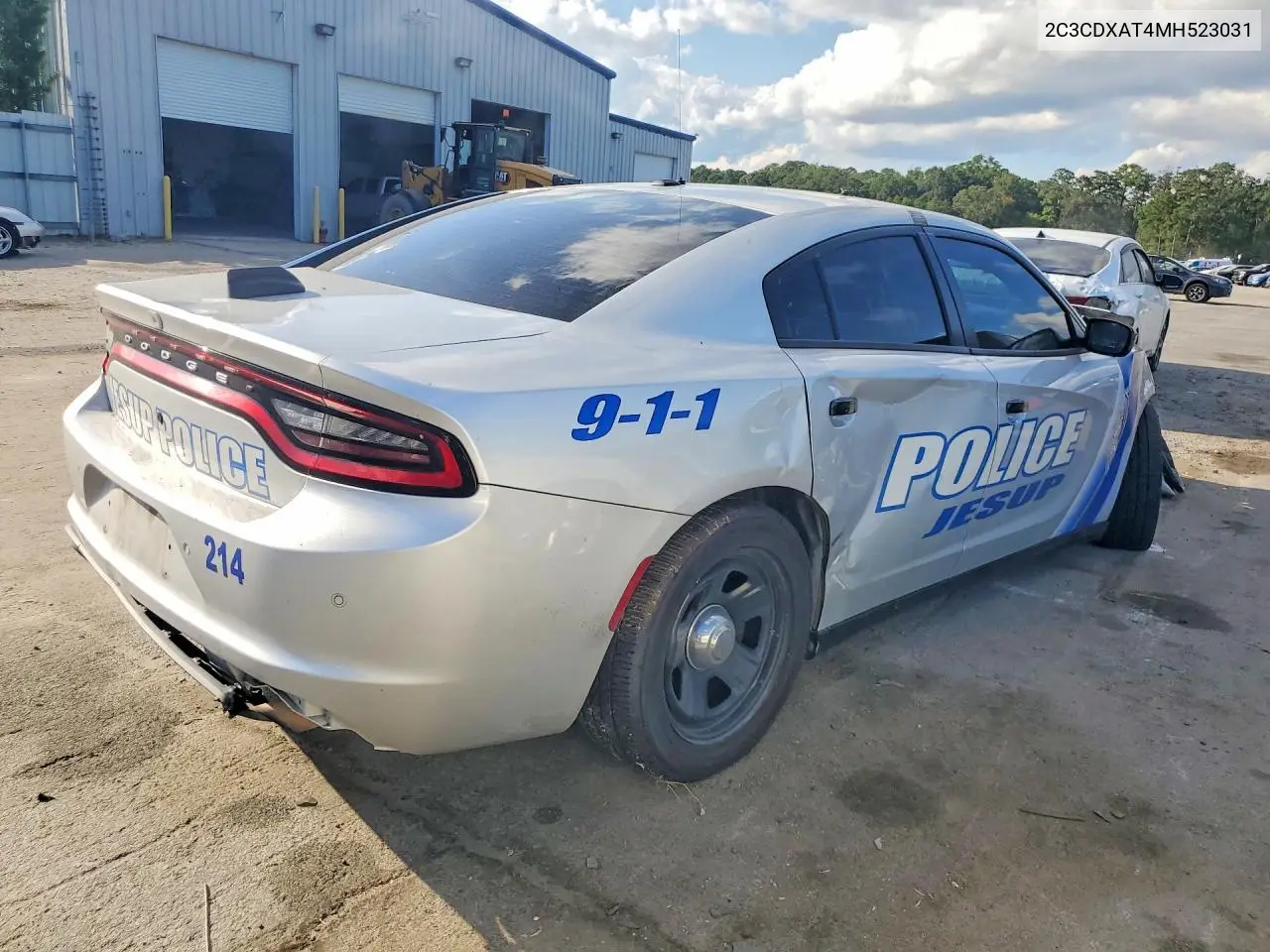 2021 DODGE CHARGER VIN 2C3CDXAT4MH523031 — фото 3