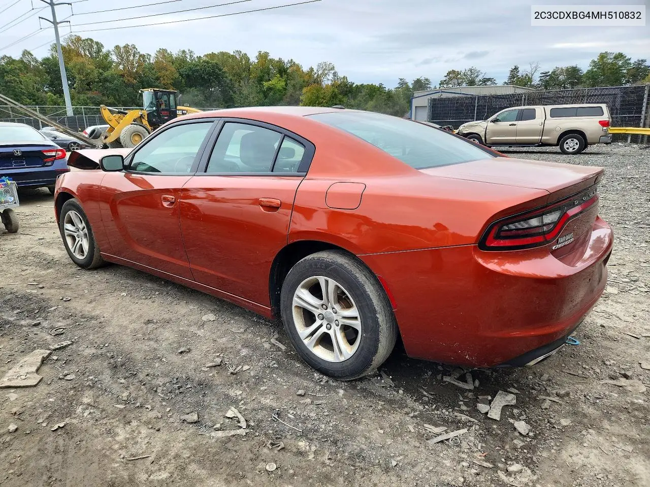2021 DODGE CHARGER VIN 2C3CDXBG4MH510832 — фото 2