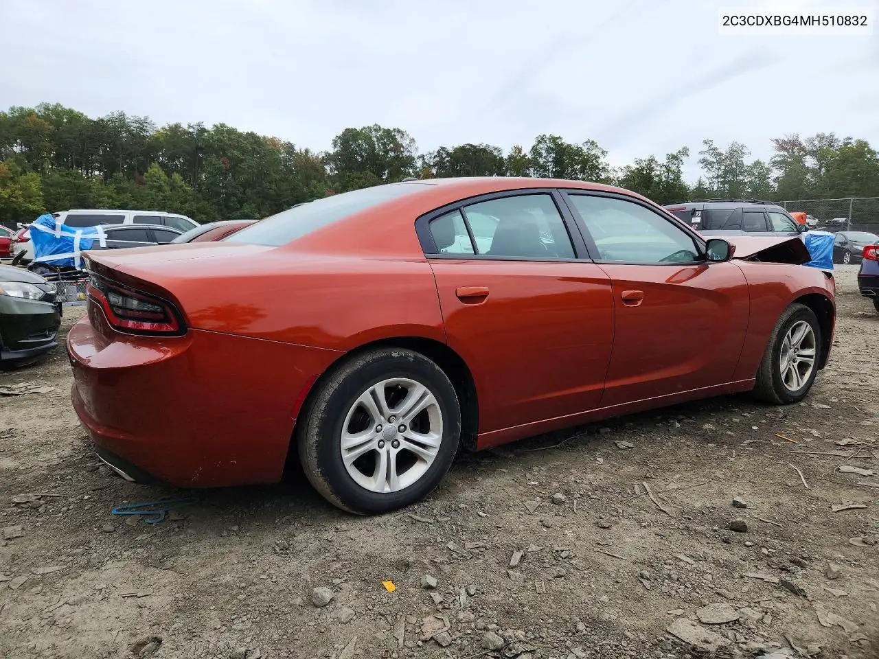2021 DODGE CHARGER VIN 2C3CDXBG4MH510832 — фото 3