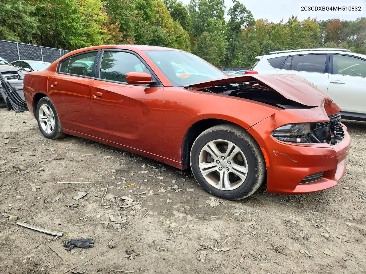 2021 DODGE CHARGER VIN 2C3CDXBG4MH510832 — фото 4