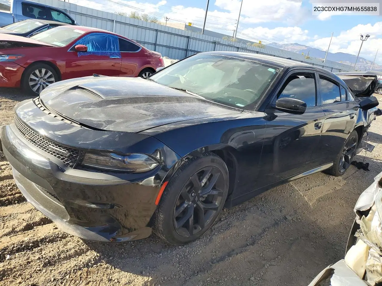 DODGE CHARGER 2021, VIN 2C3CDXHG7MH655838