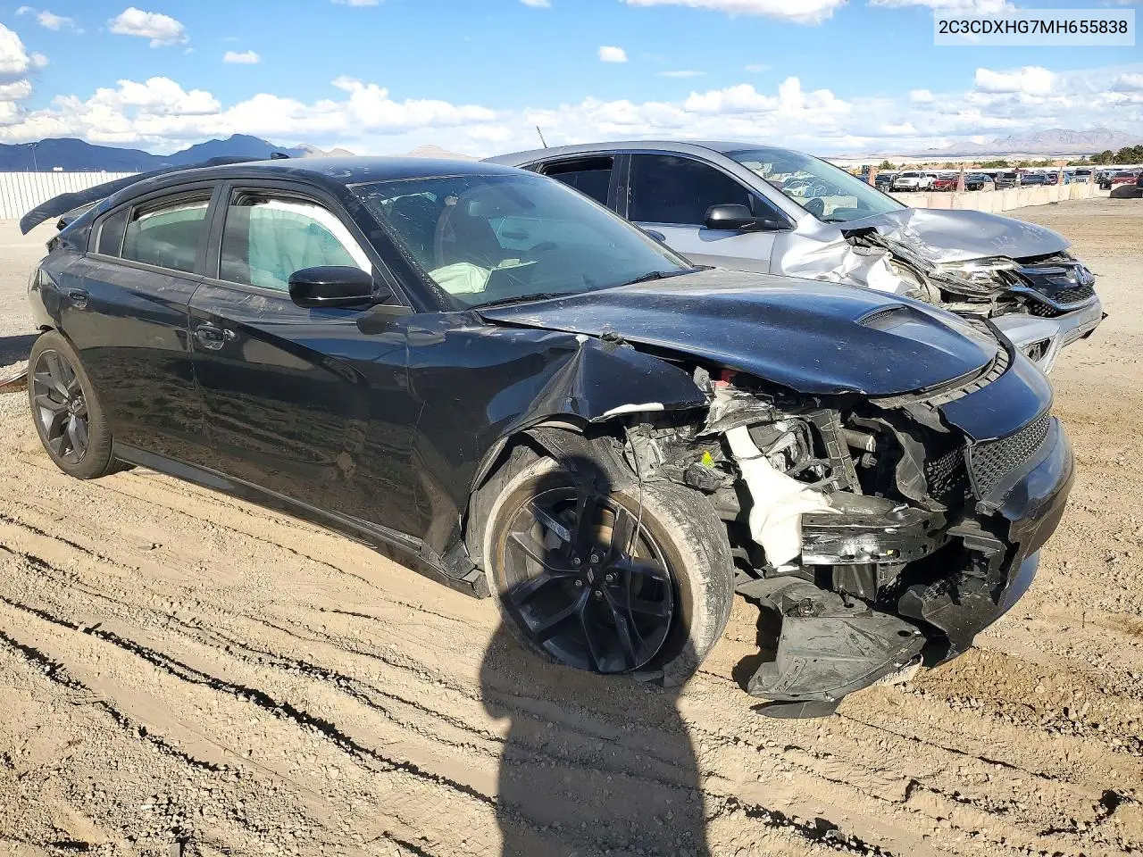 2021 DODGE CHARGER VIN 2C3CDXHG7MH655838 — фото 4