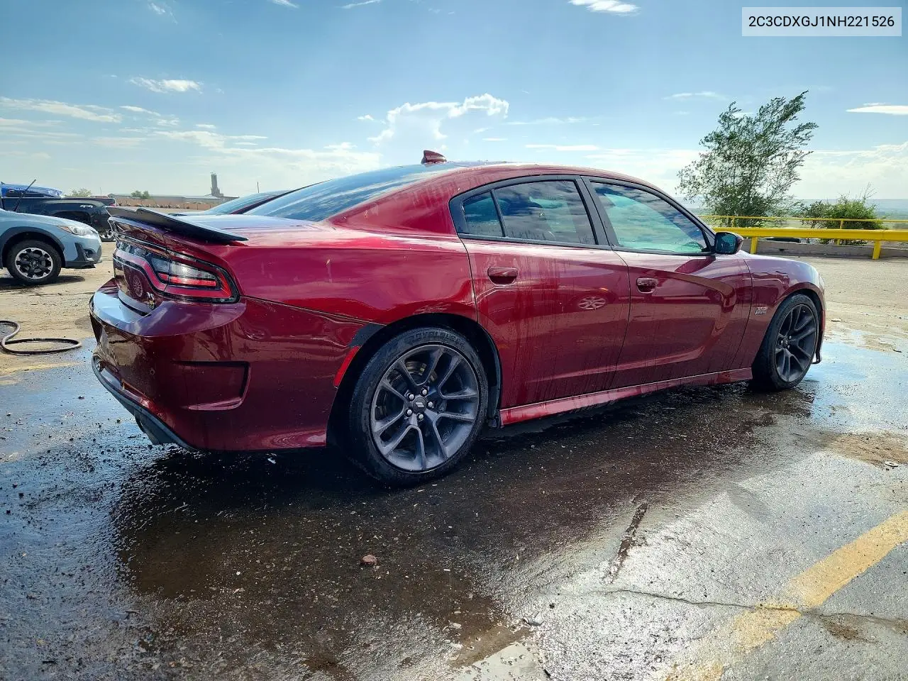 2022 DODGE CHARGER VIN 2C3CDXGJ1NH221526 — фото 3