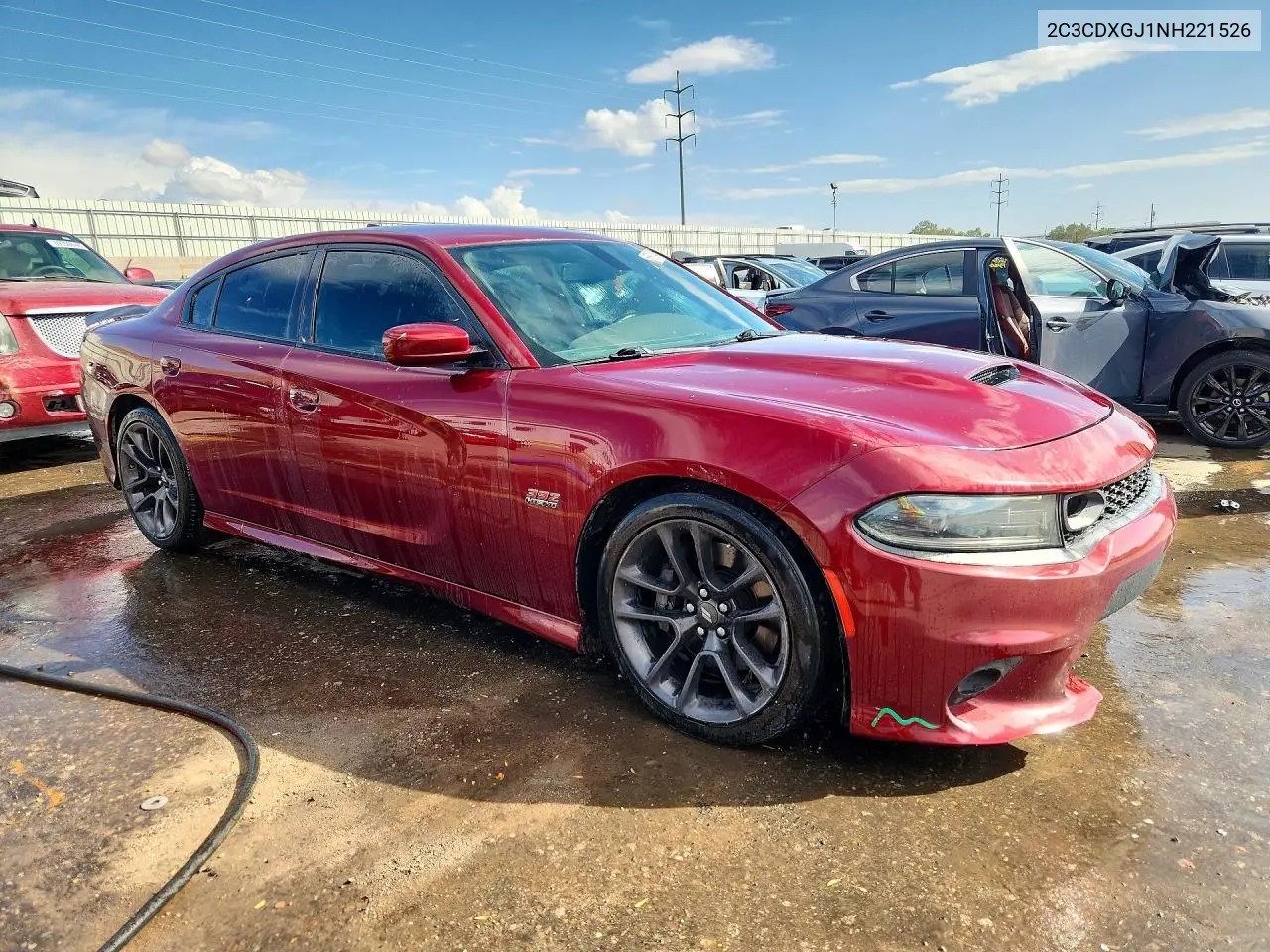 2022 DODGE CHARGER VIN 2C3CDXGJ1NH221526 — фото 4