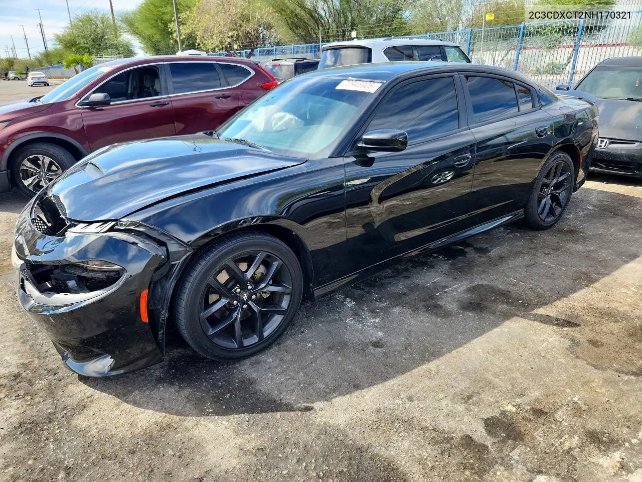 DODGE CHARGER 2022, VIN 2C3CDXCT2NH170321