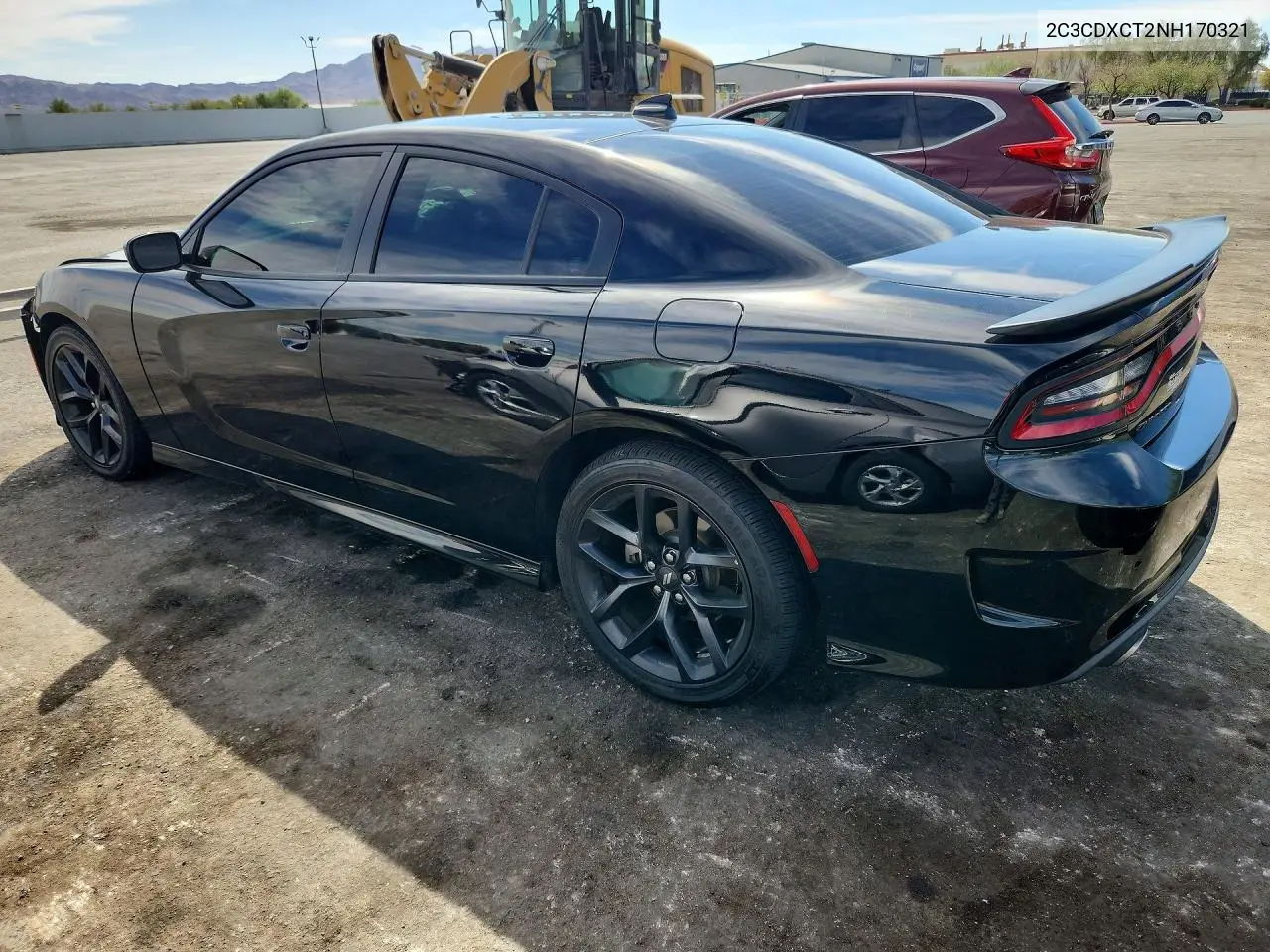 2022 DODGE CHARGER VIN 2C3CDXCT2NH170321 — фото 2