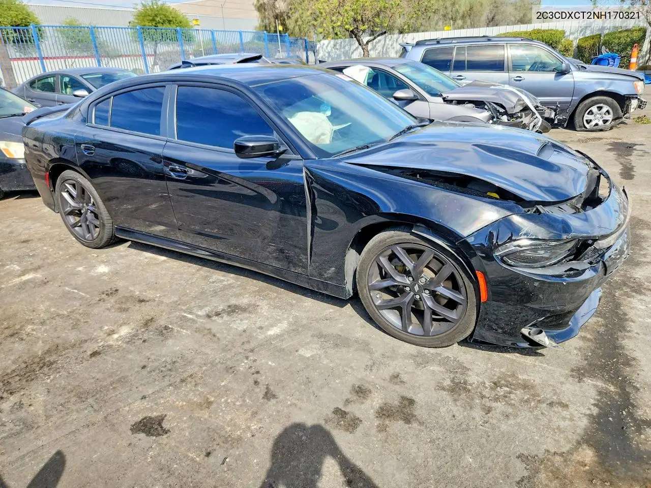 2022 DODGE CHARGER VIN 2C3CDXCT2NH170321 — фото 4