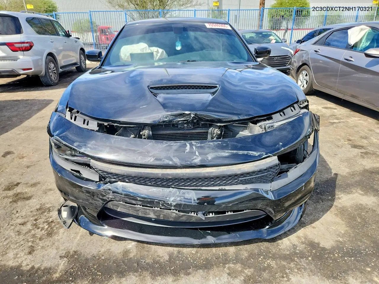 2022 DODGE CHARGER VIN 2C3CDXCT2NH170321 — фото 5