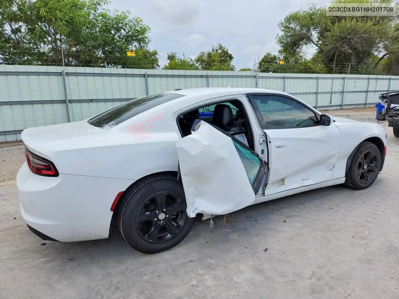 2022 DODGE CHARGER VIN 2C3CDXBG1NH201708 — фото 3