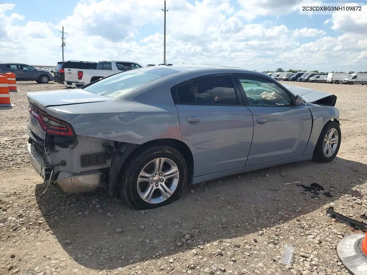 2022 DODGE CHARGER VIN 2C3CDXBG3NH109872 — фото 3