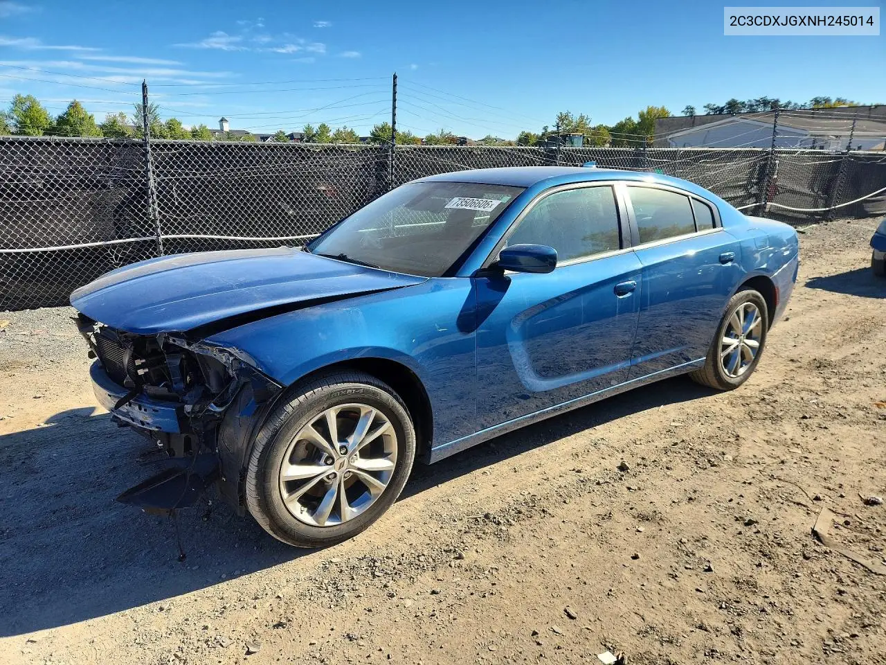 DODGE CHARGER 2022, VIN 2C3CDXJGXNH245014