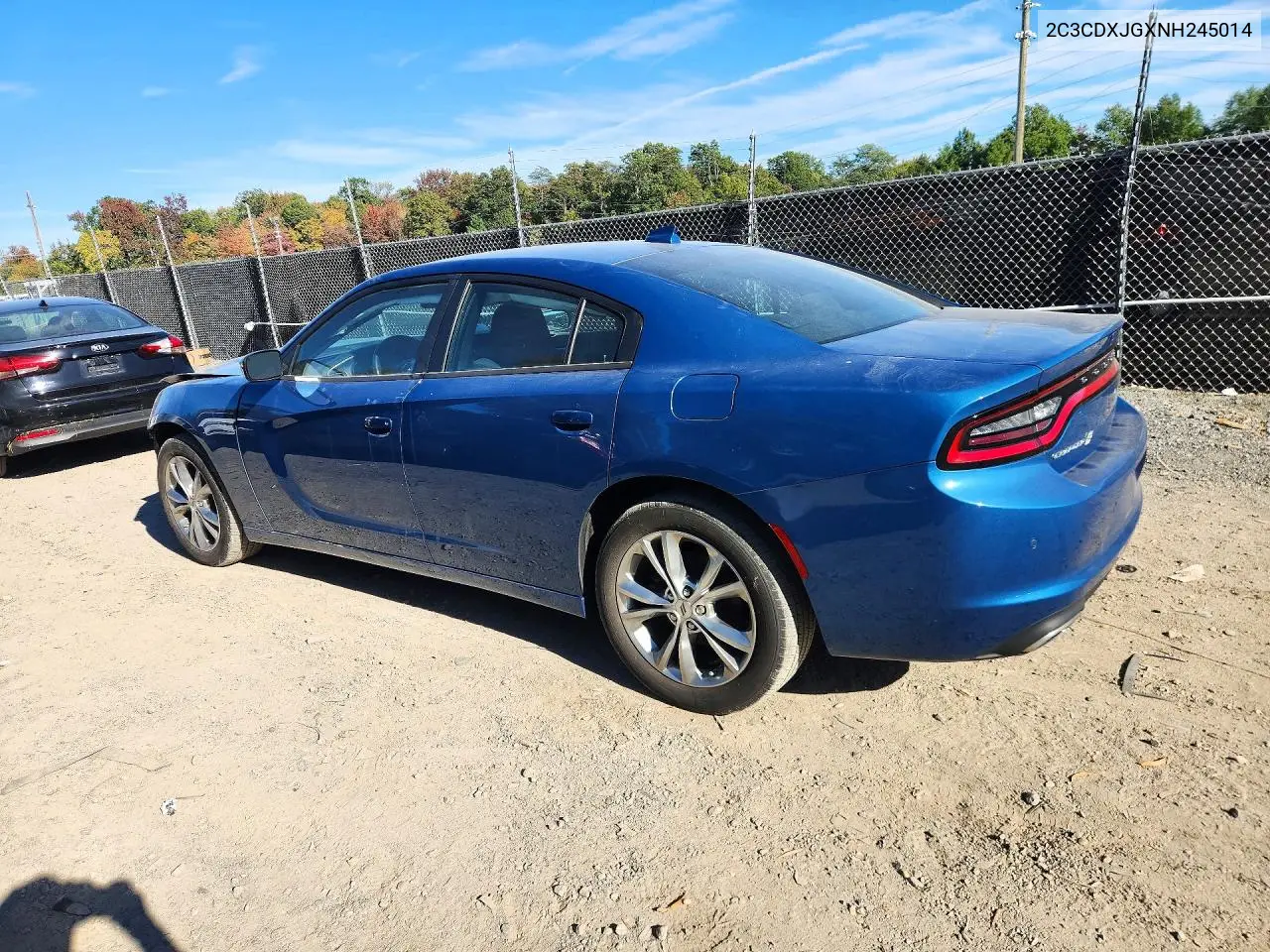 2022 DODGE CHARGER VIN 2C3CDXJGXNH245014 — фото 2