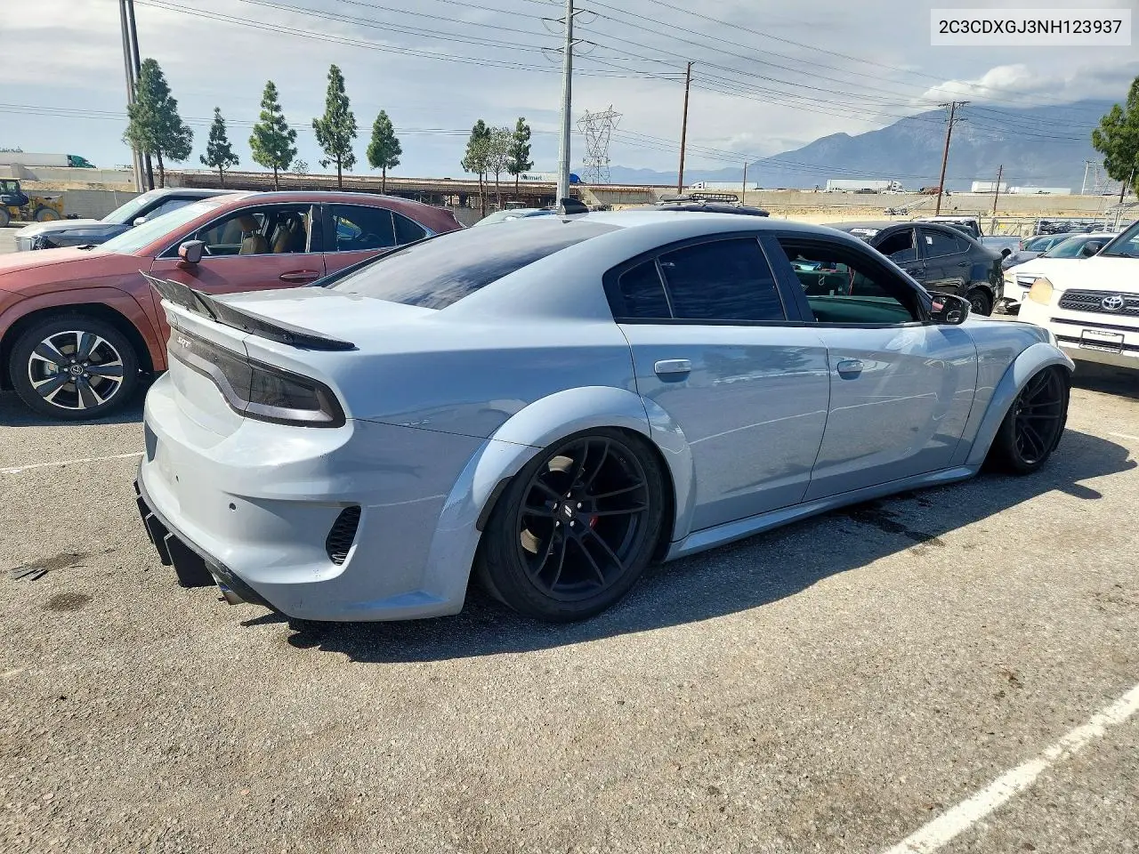 2022 DODGE CHARGER VIN 2C3CDXGJ3NH123937 — фото 3