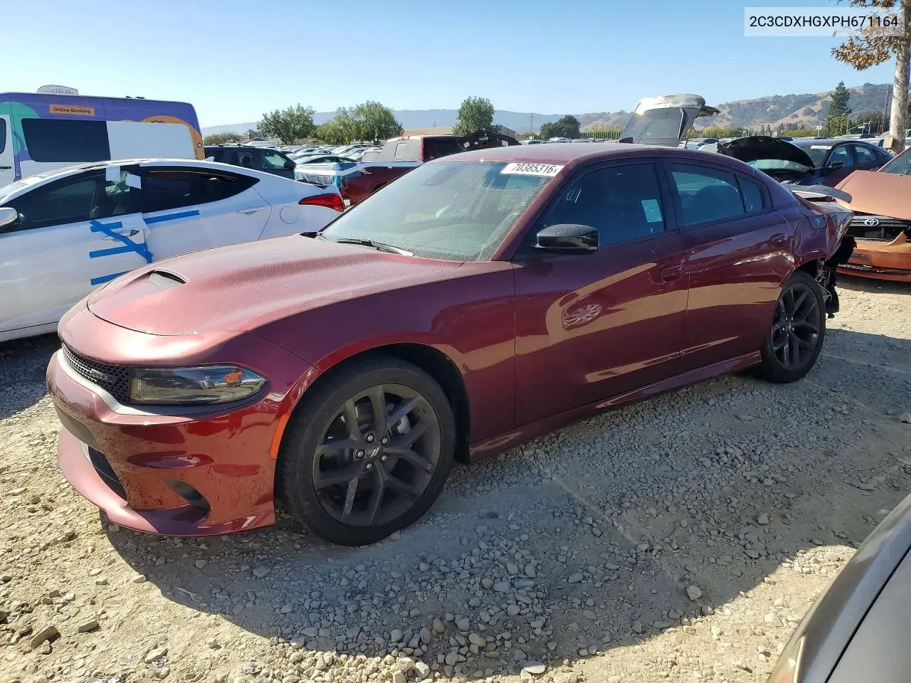 DODGE CHARGER 2023, VIN 2C3CDXHGXPH671164