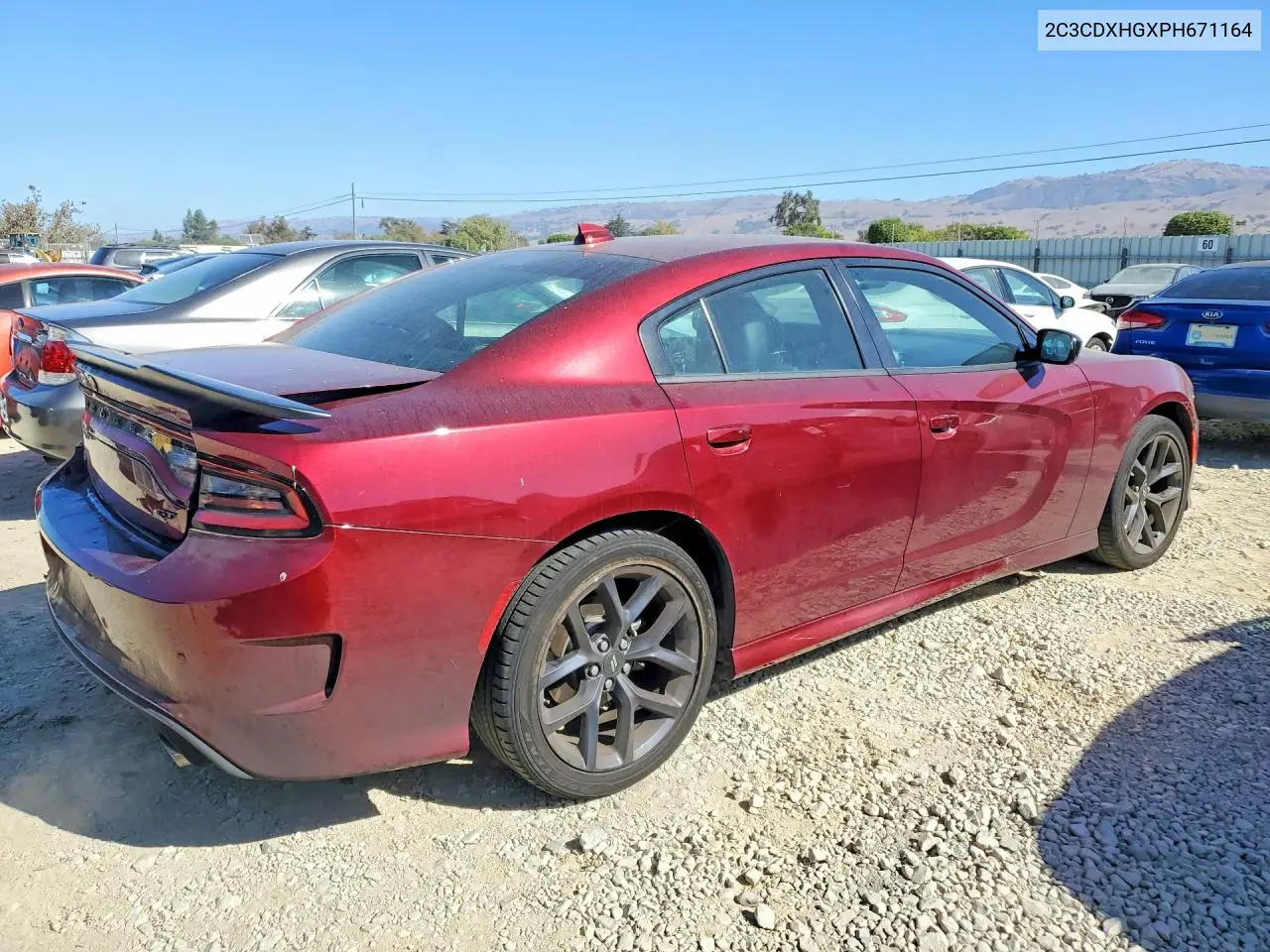 2023 DODGE CHARGER VIN 2C3CDXHGXPH671164 — фото 3