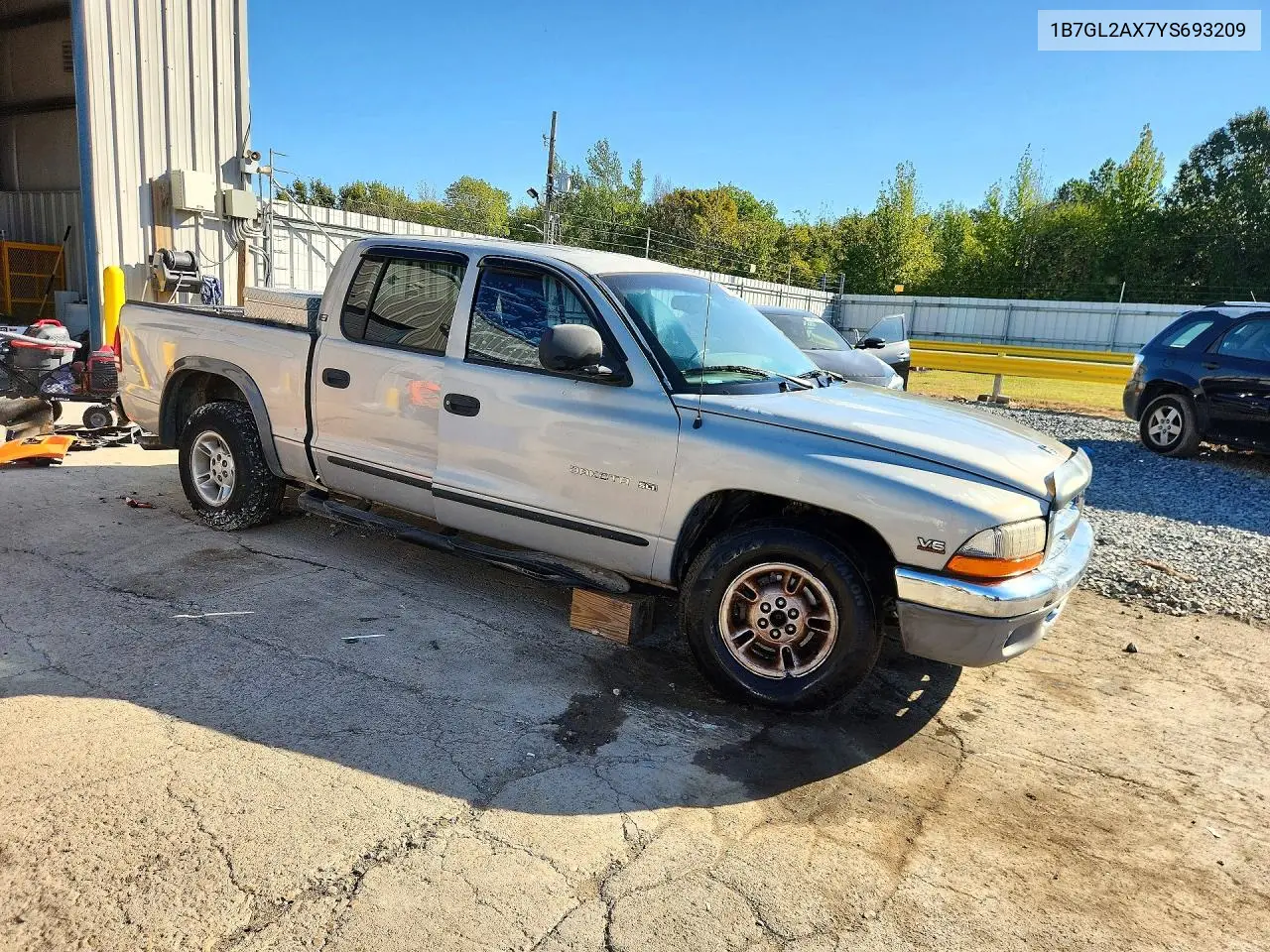 2000 DODGE DAKOTA VIN 1B7GL2AX7YS693209 — фото 4