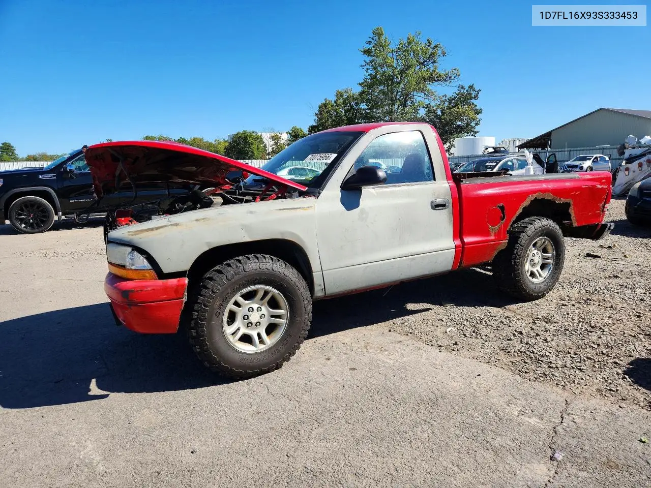 DODGE DAKOTA 2003, VIN 1D7FL16X93S333453