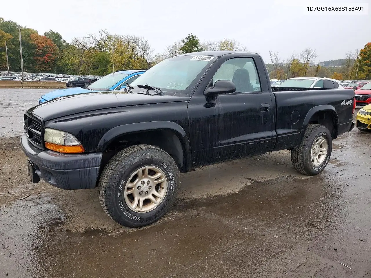 DODGE DAKOTA 2003, VIN 1D7GG16X63S158491