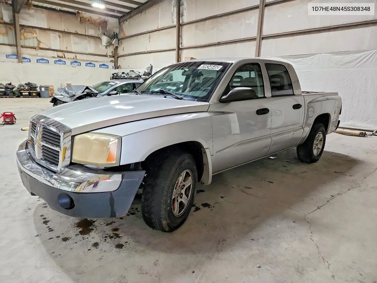 DODGE DAKOTA 2005, VIN 1D7HE48N45S308348