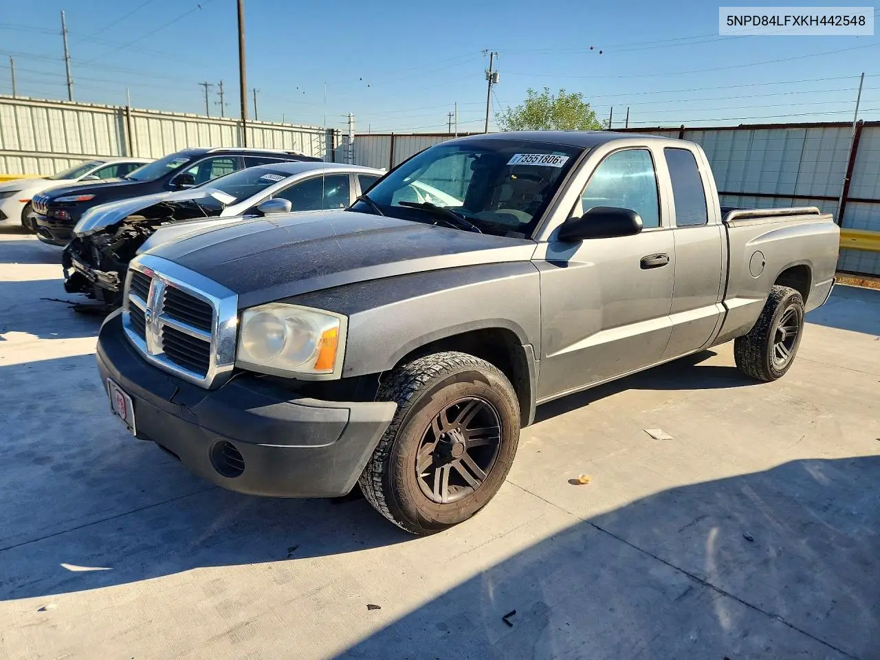 DODGE DAKOTA 2006, VIN 5NPD84LFXKH442548