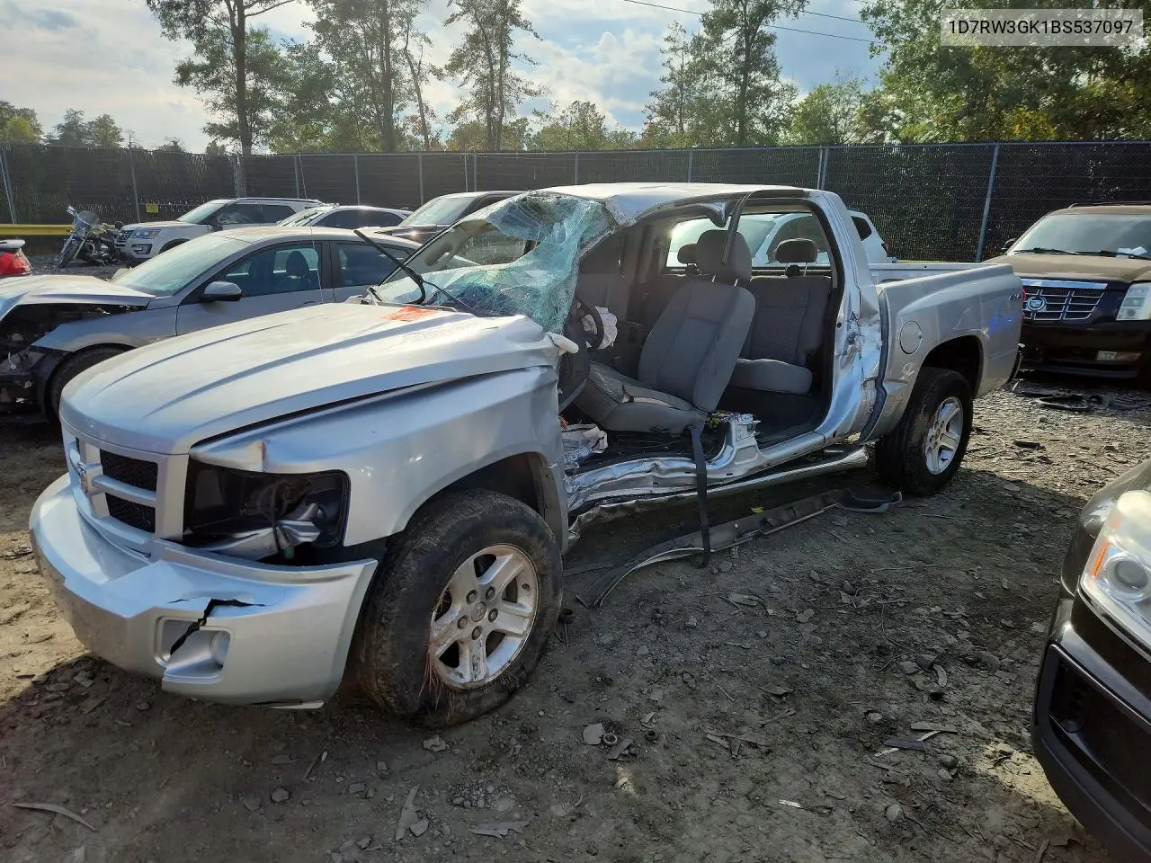 DODGE DAKOTA 2011, VIN 1D7RW3GK1BS537097