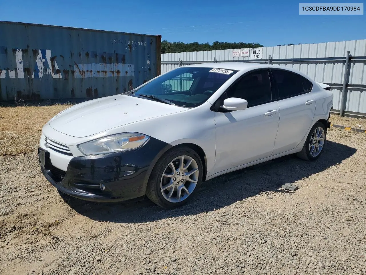 DODGE DART 2013, VIN 1C3CDFBA9DD170984