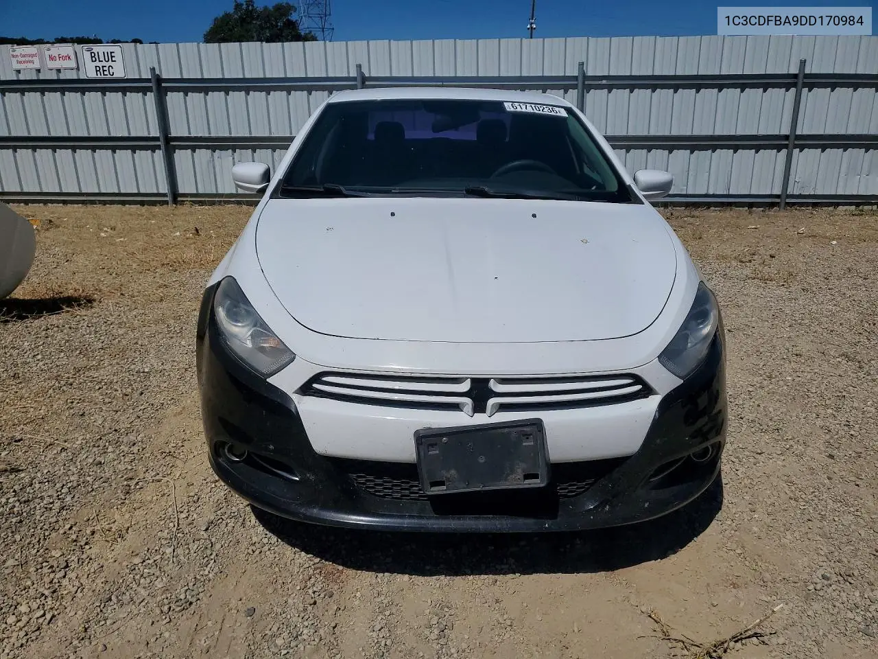 2013 DODGE DART VIN 1C3CDFBA9DD170984 — фото 5