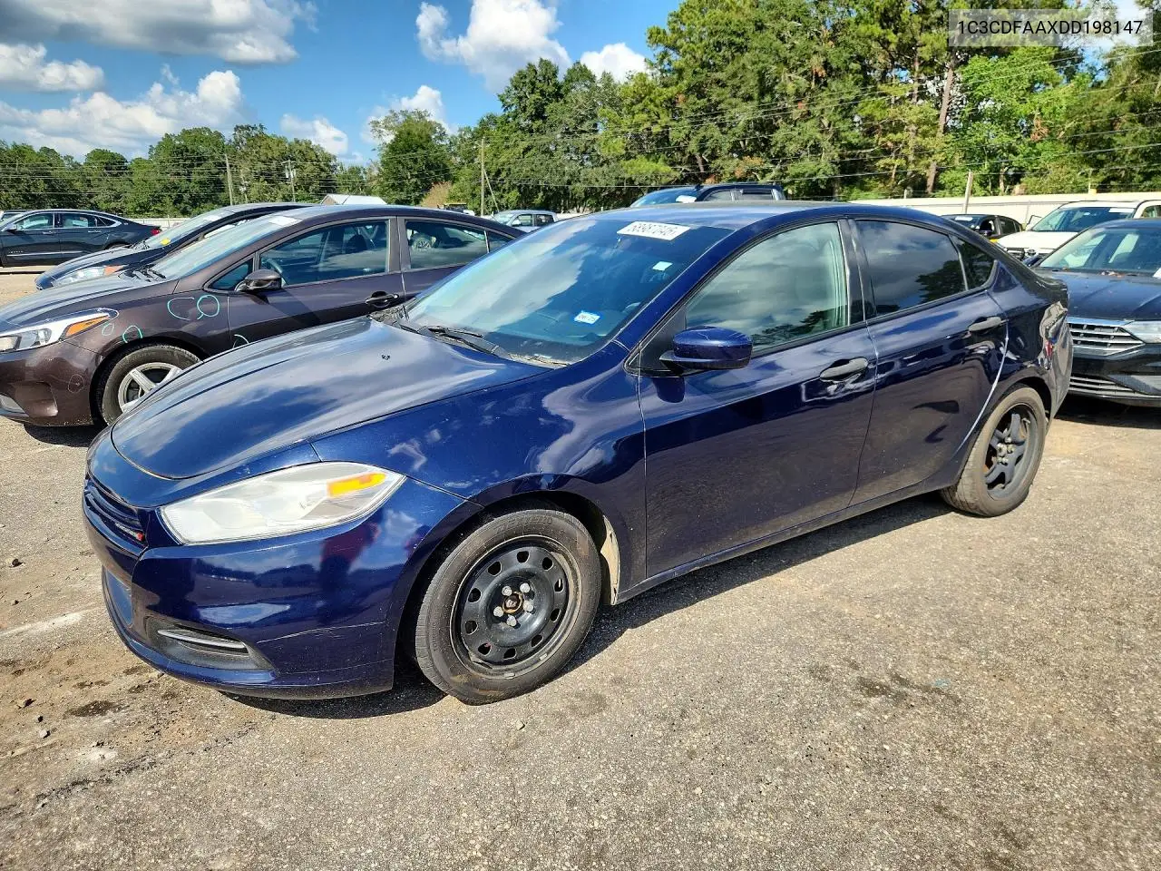 DODGE DART 2013, VIN 1C3CDFAAXDD198147