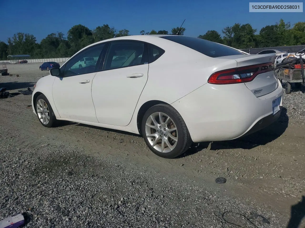 2013 DODGE DART VIN 1C3CDFBA9DD258031 — фото 2