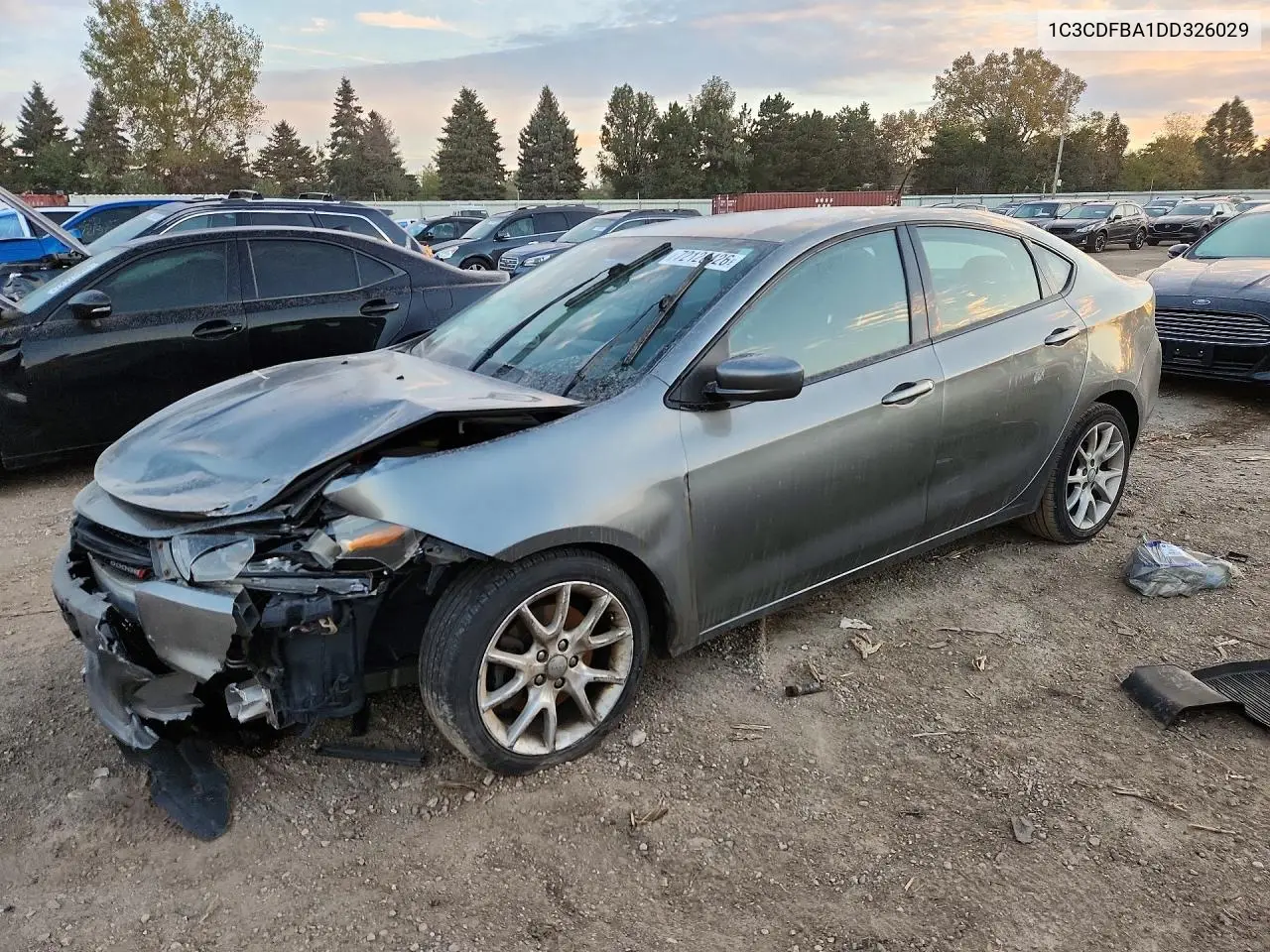 DODGE DART 2013, VIN 1C3CDFBA1DD326029