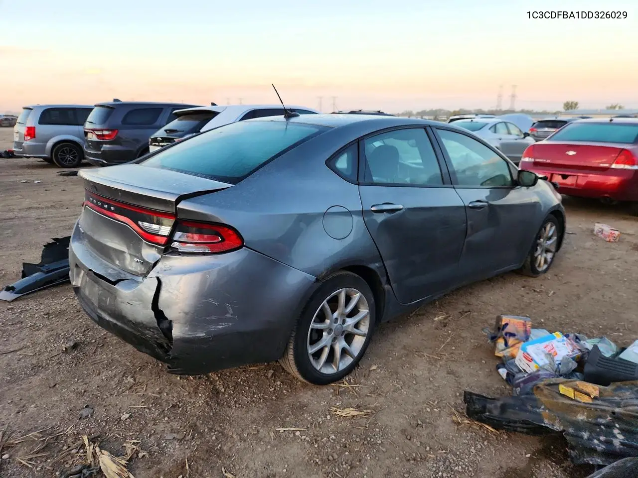 2013 DODGE DART VIN 1C3CDFBA1DD326029 — фото 3