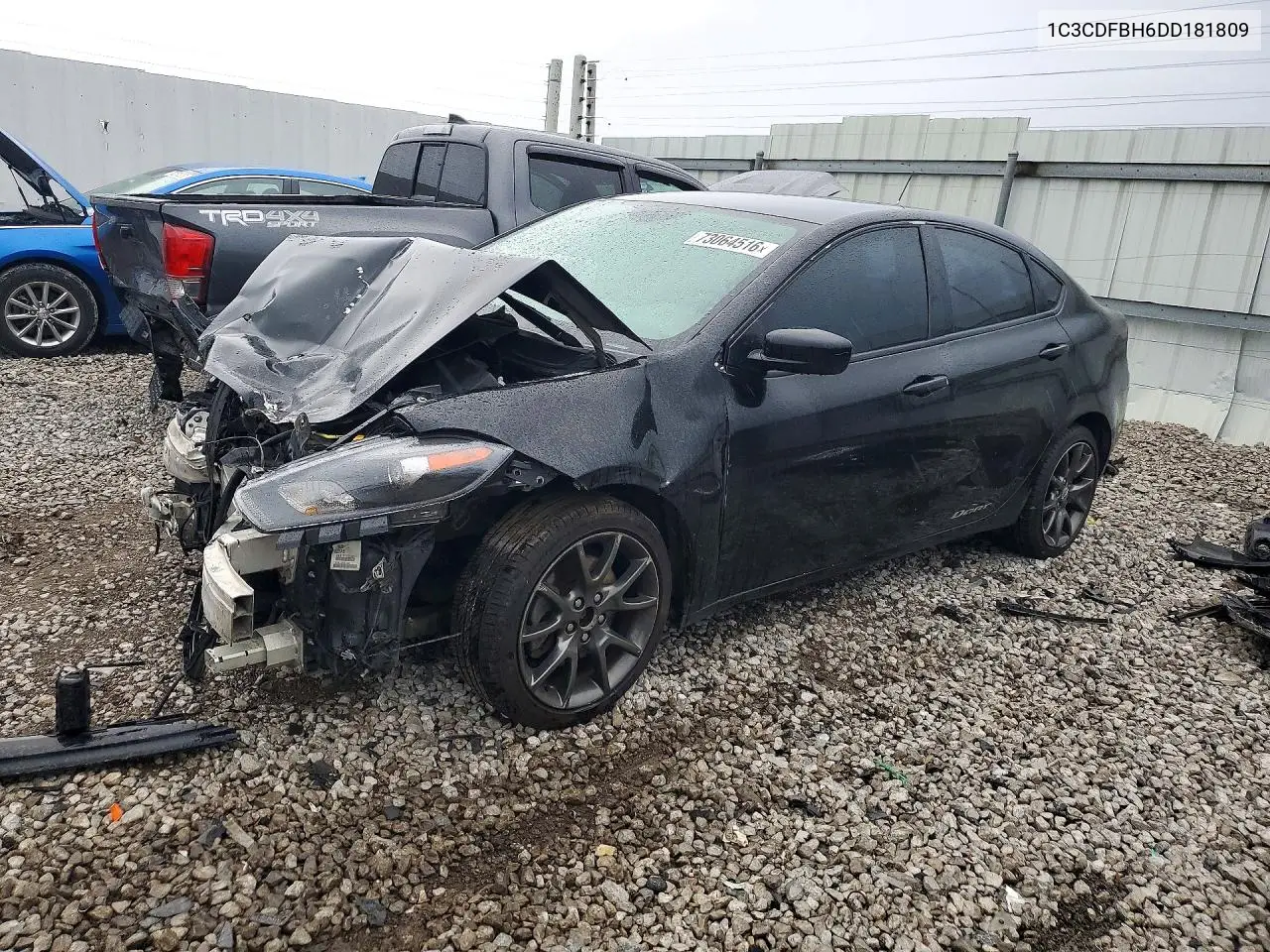 DODGE DART 2013, VIN 1C3CDFBH6DD181809